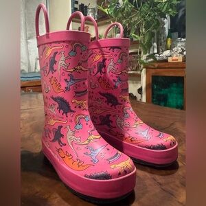 Cat & Jack Pink Dinosaur Rain Boots